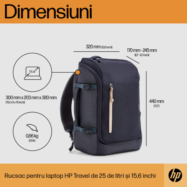 HP Travel 25L IGR 15.6inch Backpack "6B8U4AA" HP Travel 25L IGR 15.6inch Backpack "6B8U4AA"