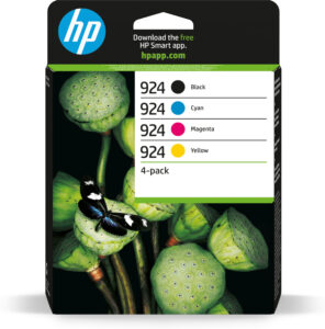 Combo-Pack Original HP CMYK, nr.924, pentru OJ Pro 8122e|8132e, 0.5/0.4/0.4/0.4K, incl.TV 1.2 RON, "6C3Z1NE"