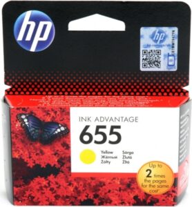 Cartus Cerneala Original HP Yellow, nr.655, pentru DJ3525|4615|4625|5525|6525, , , "CZ112AE"