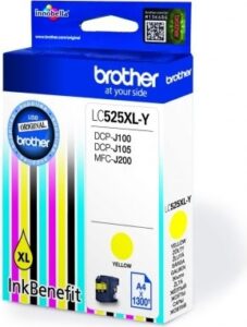 Cartus Cerneala Original Brother Yellow, LC525XLY, pentru DCP-J100|J105|MFC-J200, 1.3K, , "LC525XLY"