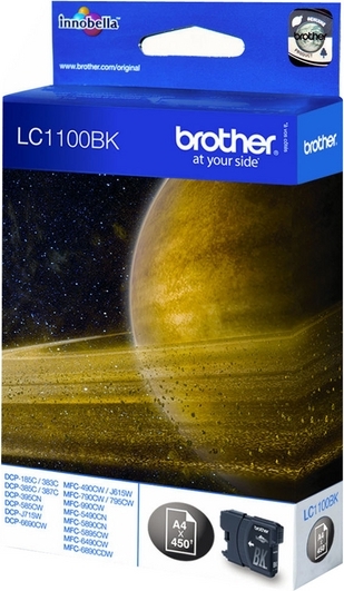 Cartus Cerneala Original Brother Black, LC1100BK, pentru DCP-385|395|585|6690|J715|MFC-490|5490|5895|6490|6890|790, 450, , "LC1100BK" Cartus Cerneala Original Brother Black, LC1100BK, pentru DCP-385|395|585|6690|J715|MFC-490|5490|5895|6490|6890|790, 450, , "LC1100BK"