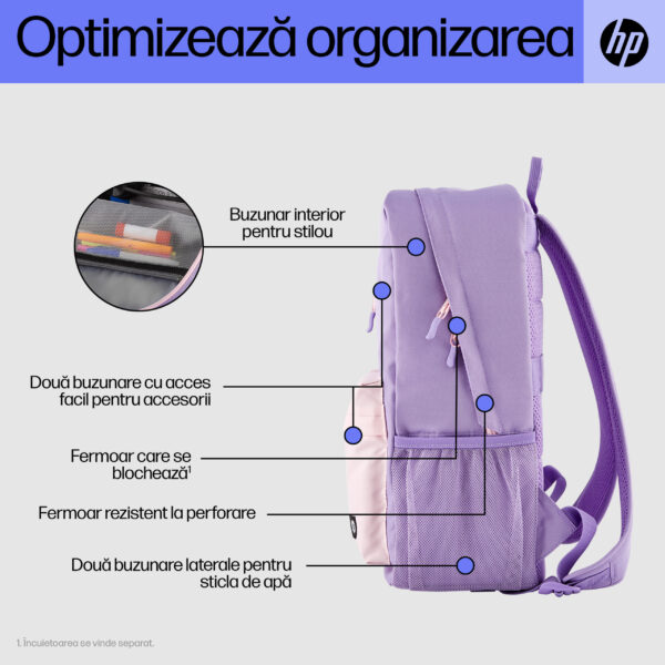 Rucsac notebook HP Campus 7J597AA, 15.6" (Roz) "7J597AA" Rucsac notebook HP Campus 7J597AA, 15.6" (Roz) "7J597AA"