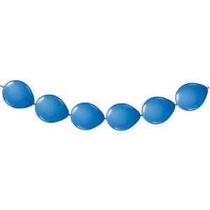 Ghirlandă cu 8 baloane din latex albastre, 3 m, Folat