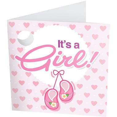 Balon folie It's a Girl 15 cm Folat