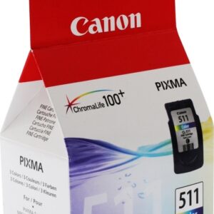 Cartus Cerneala Original Canon Color, CL-511, pentru Pixma IP2700|MP230|MP240|MP250|MP260|MP270|MP280|MP282|MP480|MP490|MP495|MX320|MX330|MX340|MX350|MX360|MX410|MX420 , 244, , "BS2972B001AA"