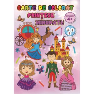 9786060770701-770701 Carte de colorat Prințese Minunate 770701