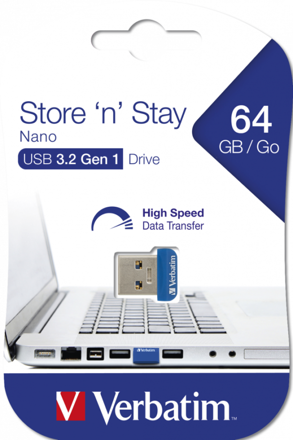 MEMORIE USB VERBATIM NANO StoreNStay 64GB USB 3.0"98711" MEMORIE USB VERBATIM NANO StoreNStay 64GB USB 3.0"98711"
