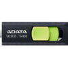 MEMORIE USB Type-C 3.2 ADATA 64 GB, retractabila, carcasa plastic, negru / verde "ACHO-UC300-64G-RBK/GN"