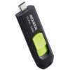 MEMORIE USB Type-C 3.2 ADATA 64 GB, retractabila, carcasa plastic, negru / verde "ACHO-UC300-64G-RBK/GN"