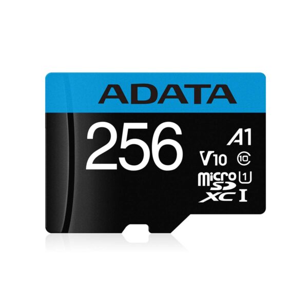 CARD MicroSD ADATA, 256 GB, MicroSDXC, clasa 10, standard UHS-I U1, "AUSDX256GUICL10A1-RA1" CARD MicroSD ADATA, 256 GB, MicroSDXC, clasa 10, standard UHS-I U1, "AUSDX256GUICL10A1-RA1"
