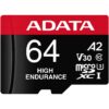 CARD MicroSD ADATA, 64 GB, MicroSDXC, clasa 10, standard UHS-I U3, "AUSDX64GUI3V30SHA2" CARD MicroSD ADATA, 64 GB, MicroSDXC, clasa 10, standard UHS-I U3, "AUSDX64GUI3V30SHA2"