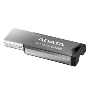 MEMORIE USB 3.2 ADATA 64 GB, clasica, carcasa metalica, argintiu, "AUV350-64G-RBK"
