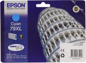 Cartus Cerneala Original Epson Cyan, T790240, pentru Workforce Pro WP-5110|51490|5620|5690, , , "C13T79024010"(RAPO)