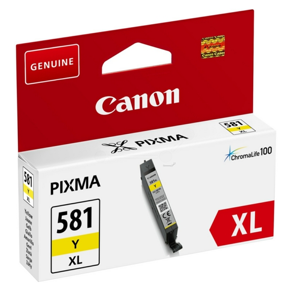 Cartus Cerneala Original Canon Yellow, CLI-581XLY, pentru Pixma TR7550|TR8550|TS6150|TS6250|TS705|TS8150|TS8250|TS9150|TS9155|TS9550, , , "2051C001AA" Cartus Cerneala Original Canon Yellow, CLI-581XLY, pentru Pixma TR7550|TR8550|TS6150|TS6250|TS705|TS8150|TS8250|TS9150|TS9155|TS9550, , , "2051C001AA"