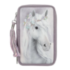 Penar echipat, Miss Melody Fantasy Horses, Depesche, mov deschis, 20x13x7.5cm