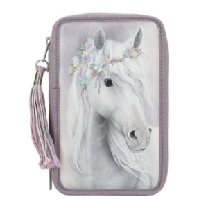 Penar echipat, Miss Melody Fantasy Horses, Depesche, mov deschis, 20x13x7.5cm