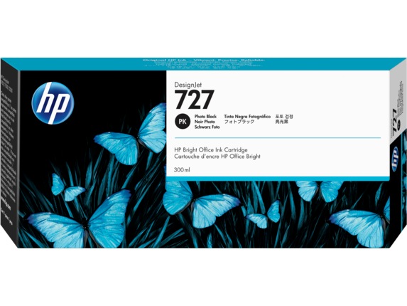 Cartus Cerneala Original HP Photo Black, nr.727, pentru DesignJet T1530|T2530|T930, 300ml, , "F9J79A" Cartus Cerneala Original HP Photo Black, nr.727, pentru DesignJet T1530|T2530|T930, 300ml, , "F9J79A"