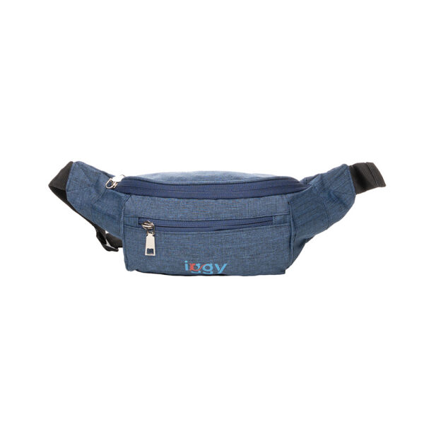 BORSETA Iggy, polyester,1 bretea, 1 compartiment principal,1 compartiment frontal, 38x16x6.5cm, albastru "IGFP-BELT-BL" BORSETA Iggy, polyester,1 bretea, 1 compartiment principal,1 compartiment frontal, 38x16x6.5cm, albastru "IGFP-BELT-BL"