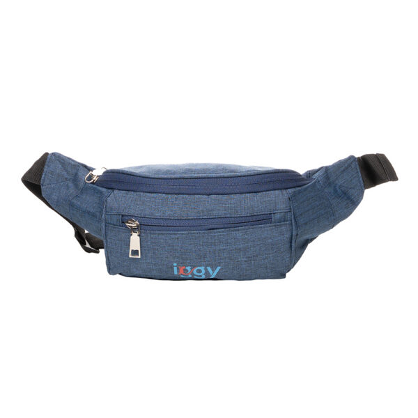 BORSETA Iggy, polyester,1 bretea, 1 compartiment principal,1 compartiment frontal, 38x16x6.5cm, albastru "IGFP-BELT-BL" BORSETA Iggy, polyester,1 bretea, 1 compartiment principal,1 compartiment frontal, 38x16x6.5cm, albastru "IGFP-BELT-BL"