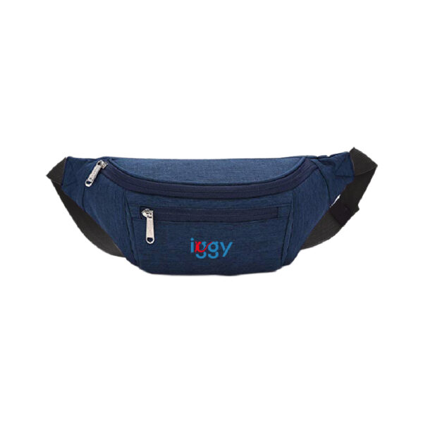 BORSETA Iggy, polyester,1 bretea, 1 compartiment principal,1 compartiment frontal, 38x16x6.5cm, albastru "IGFP-BELT-BL" BORSETA Iggy, polyester,1 bretea, 1 compartiment principal,1 compartiment frontal, 38x16x6.5cm, albastru "IGFP-BELT-BL"