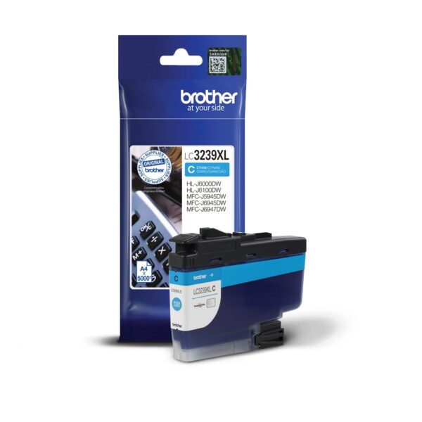 Cartus Cerneala Original Brother Cyan, LC3239XLC, pentru MFC-J5945|J6945|J6947, 5K, , "LC3239XLC" Cartus Cerneala Original Brother Cyan, LC3239XLC, pentru MFC-J5945|J6945|J6947, 5K, , "LC3239XLC"