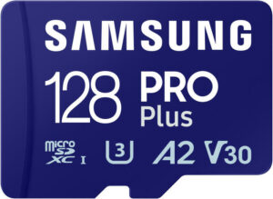 SAMSUNG PRO Plus 128GB microSD UHS-I U3 Full HD 4K UHD 180MB/s Read 130MB/s Write Memory Card Incl. SD-Adapter 2023 "MB-MD128SA/EU"