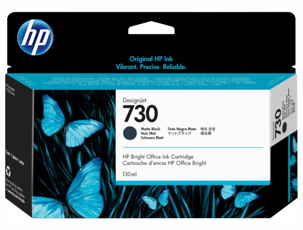 Cartus Cerneala Original HP Matte Black, nr.730, pentru Designjet T1600|Designjet T1700|Designjet T2600, 130ml, , "P2V65A" Cartus Cerneala Original HP Matte Black, nr.730, pentru Designjet T1600|Designjet T1700|Designjet T2600, 130ml, , "P2V65A"
