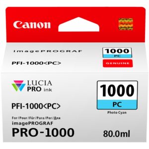 Cartus Cerneala Original Canon Light Cyan, PFI-1000PC, pentru IPF PRO-1000, , ,NOPP, "0550C001AA"
