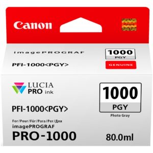 Cartus Cerneala Original Canon Light Grey, PFI-1000PGy, pentru IPF PRO-1000, , ,NOPP, "0553C001AA"
