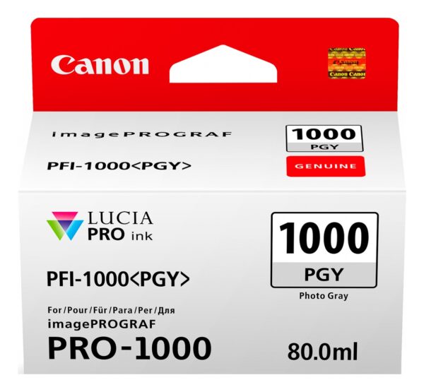 Cartus Cerneala Original Canon Light Grey, PFI-1000PGy, pentru IPF PRO-1000, , ,NOPP, "0553C001AA" Cartus Cerneala Original Canon Light Grey, PFI-1000PGy, pentru IPF PRO-1000, , ,NOPP, "0553C001AA"