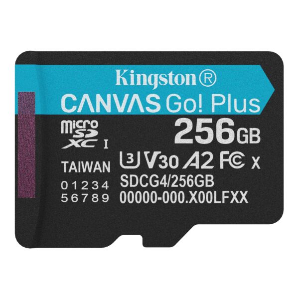 MicroSD Kingston Canvas GO Plus 256GB "SDCG4/256GBSP" MicroSD Kingston Canvas GO Plus 256GB "SDCG4/256GBSP"