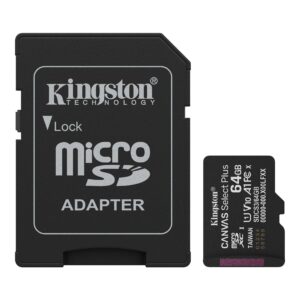 MEMORY MICRO SDXC 64GB UHS-I/W/ADAPTER SDCS3/64GB KINGSTON "SDCS3/64GB"