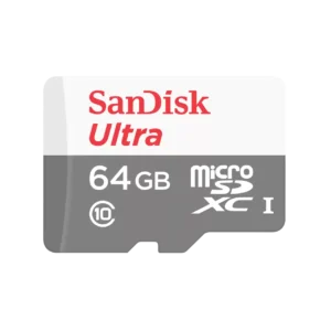 CARD MicroSD SANDISK, 64 GB, MicroSD, clasa 10, standard UHS-I U1, "SDSQUNR-064G-GN3MA"