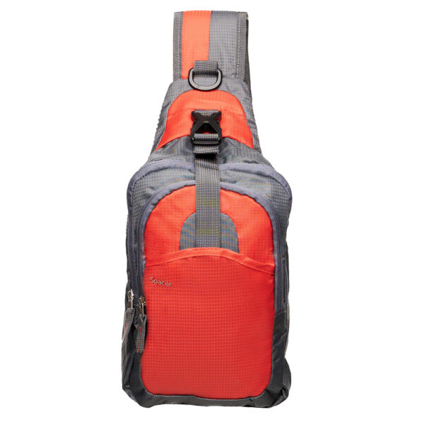 RUCSAC SPACER Sling, nylon,1 bretea, 2 compartimente principale,1 buzunar frontal, 1 buzunar lateral, 35x18x7cm, water resistant, red, "SPB-SLING-RED"