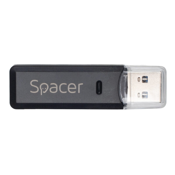 CARD READER extern SPACER, interfata USB 3.0, citeste/scrie: SD, micro SD, Negru, "SPCR-USB3-02" CARD READER extern SPACER, interfata USB 3.0, citeste/scrie: SD, micro SD, Negru, "SPCR-USB3-02"