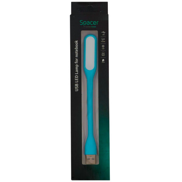 LAMPA LED USB pentru notebook, SPACER, blue, "SPL-LED-BL" LAMPA LED USB pentru notebook, SPACER, blue, "SPL-LED-BL"