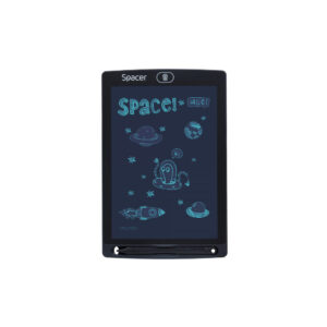 TABLETA LED SPACER pentru scris si desenat, interactiva, e-learning, 8.5 display, black, baterie CR1220 "SPTB-LED"