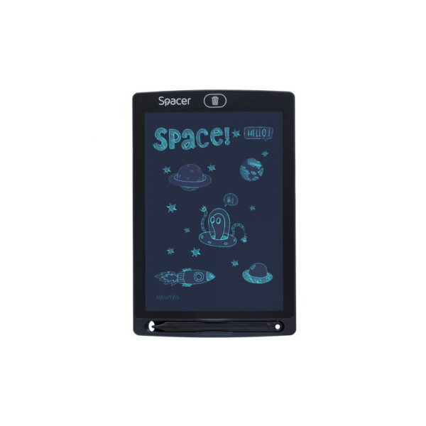TABLETA LED SPACER pentru scris si desenat, interactiva, e-learning, 8.5 display, black, baterie CR1220 "SPTB-LED" TABLETA LED SPACER pentru scris si desenat, interactiva, e-learning, 8.5 display, black, baterie CR1220 "SPTB-LED"