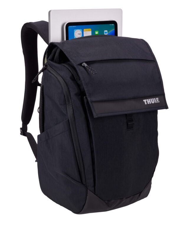 RUCSAC THULE, pt. notebook de max. 15.6 - 17 inch, 1 compartiment, buzunar frontal x 2 | buzunar lateral x 2 | buzunar dorsal x 2, waterproof, nylon, negru, "PARABP3216BLACK" / 3205014