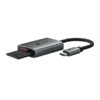 CARD READER extern TP-Link, interfata USB Type-C, citeste/scrie: SD si microSD, suporta carduri maxim 1 TB, lungime cablu 15 cm, metalic, gri "UA430C"