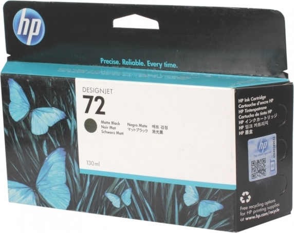 Cartus Cerneala Original HP Matte Black, nr.72, pentru DesignJet T1100|1120|1200|1300|2300|T610|620|770|790, , , "C9403A"