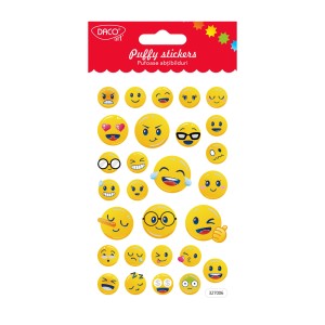 Abțibild smileys pufoase DACO AB093