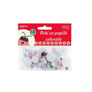 Ochi cu pupilă colorată DACO AD214 pentru craft
