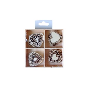 Accesorii craft DACO AD338 inimi lemnoase
