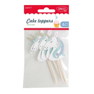 Accesorii craft DACO AD417 Cake Toppers Unicorn