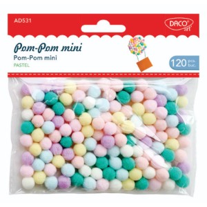 Accesorii craft AD531 Pom Pom Mini Pastel DACO