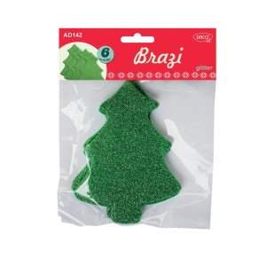 Accesorii craft brazi din spumă glitter DACO AD142