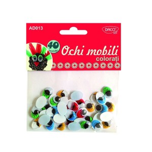 Ochi mobili colorați DACO AD013, 16 mm