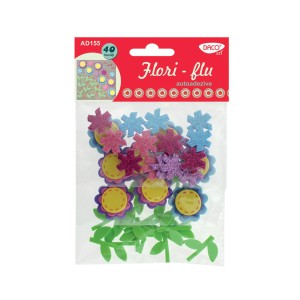 Accesorii craft DACO AD155 flori fluorescente din spumă autoadezivă