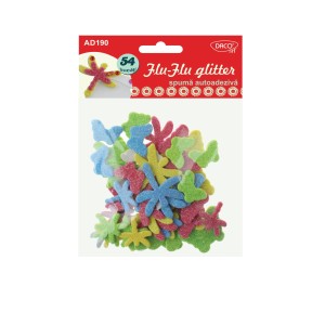 Accesorii craft DACO AD190 Flu-Flu Glitter din spumă autoadezivă